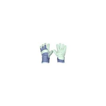 Economic patch palm Leather Work Glove for Welding, grinding protection 604CASA
