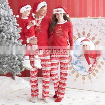 ornaments Christmas Family Matching Letters Printing Cotton Sleepwear clothing christmas decoration 2017