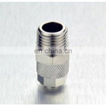 GOGO 10pcs a lot 8mm R1/8 / R1/4 Mini-through connector BC08-01 Copper fast twist type straight connector pneumatic fittings