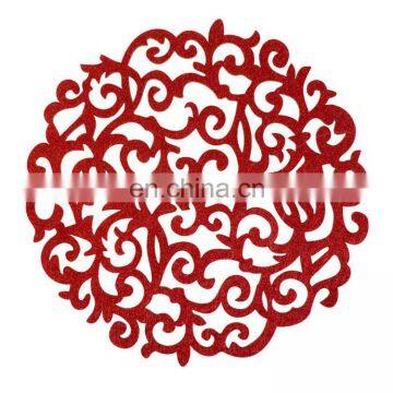 Felt die cut shapes table mat for decoration