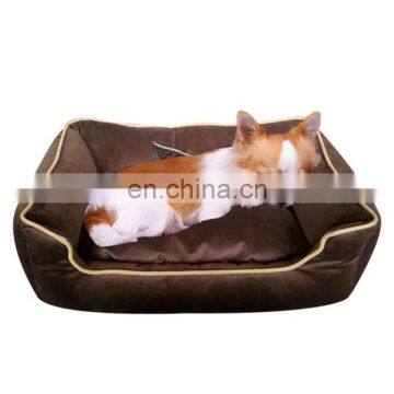 Luxury dog washable niche chien pet accessories velvet dog sleeping pet bed sofa