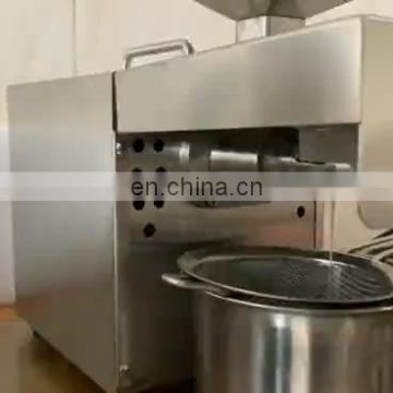 Household oil press fully automatic small and medium-sized household commercial stainless steel peanut frying workshop