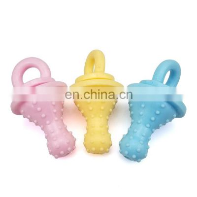 Eco-friendly soft TPR pet teeth cleaning chew toy puppy toy