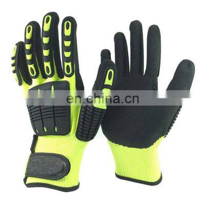 Good Grips tpr mechanic glove en 388 anti-impact gloves oilfield impact safety gloves for mechanic