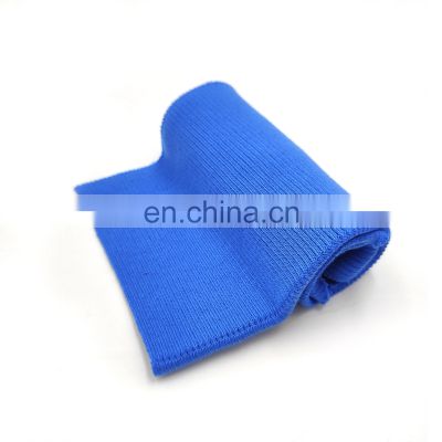 Top selling polyester customized ribbing for t shirt flat knitting rib 2*2 rib knit fabric