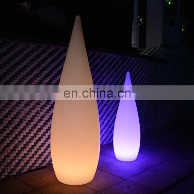 used commercial Christmas decor/Outdoor waterproof PE plastic led rechargeable floor lamps home decor modern home decor lights