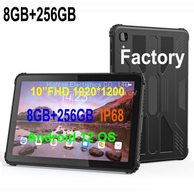 HiDON Cheapest Factory Price MTK8788 Octa-Core 10.1 Inch 8GB+1256GB 4G Networks BT V5.0 Android 12 OS IP68 Support GPS GLONASS