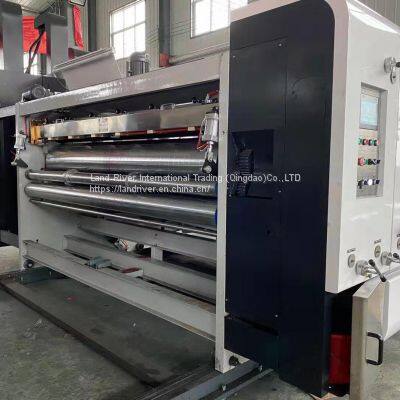 Corrugated Paper Box Carton Folding Gluing Machine Automatic Printing slotting