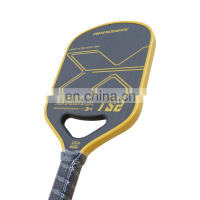 16mm Thickness Full Carbon Professional Pickleball Paddle Rough Textured Skin with Custom Logo China Factory USAPA Approved
