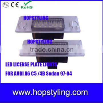 E8 approval 24 months 18 SMD Car number plate lamp canbus no error code for A4