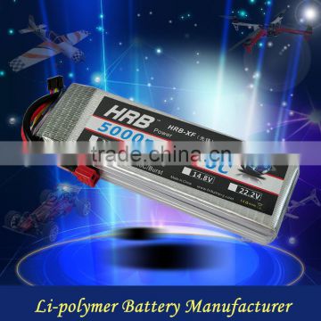 HRB 3S 50C rc lipo battery 5000mah 11.1V for FPV racing hobbies                        
                                                Quality Choice