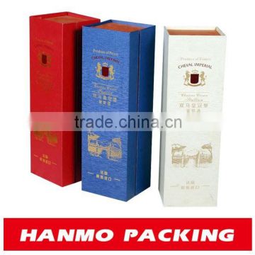 customized paper box wine with lamination factory price