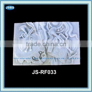 hand carved decorative stone reliefs