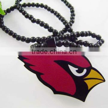 NFL Arizona Cardinals wood pendant necklace