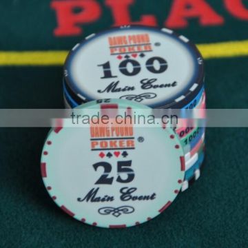 10g custom design ceramic poker chips/casino poker chip