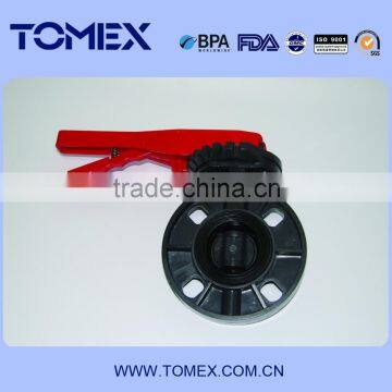 China wholesale UPVC butterfly valve 2" size in low price