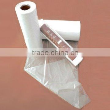2013 high quality pe plastic clear food bags on roll