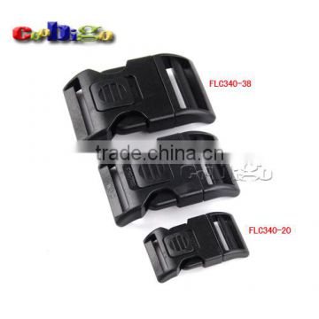 Plastic Self-locking & Arched Switch Buckle for Backpack Straps Camping Bags #FLC340-20/30/38
