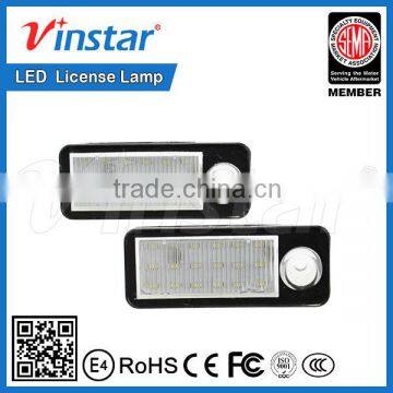 18-SMD LED Error Free Factory supply led license plate lights for audi