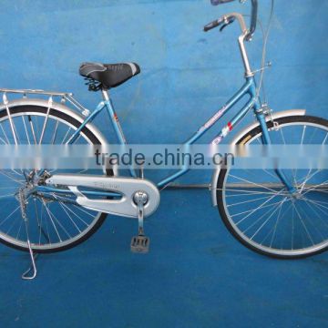 26"bike, 1speed lady bicycle double stand