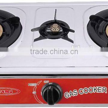 Good Quality 3 Burners Stainless Steel Gas Stove