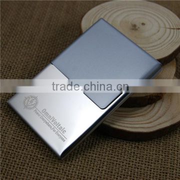 Double color aluminum oxide Name Card Case large capacity/Rustless business card holder for promotion