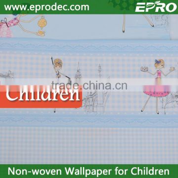 Good breathability interior decoration kids wallpaper for interior decoration