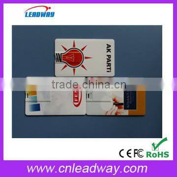 On sale Super slim bussiness card usb flash drive leadway