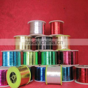 Colored metallic yarn