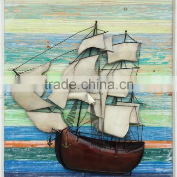 MB115 Famous Home Decoration Modern Natural Boat Scenery Art Paintings