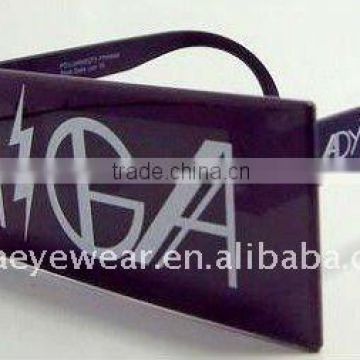 Lady GaGa Sunglasses with custom logo printed lens Plastic Star Print Mirrored Lens Sunglasses
