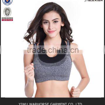 cotton spandex custom fitness sports bra quick dry