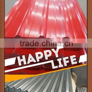 Color coated corrugated steel sheet with special sizes