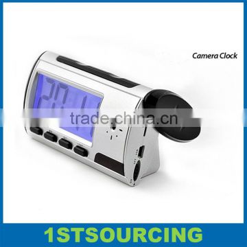 Mini clock camera with LCD screen alarm clock camera