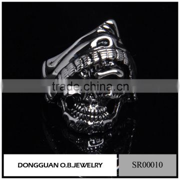 Promotional Fashion Ring Finger Rings Photos /Stainless Steel Skull Ring For Men