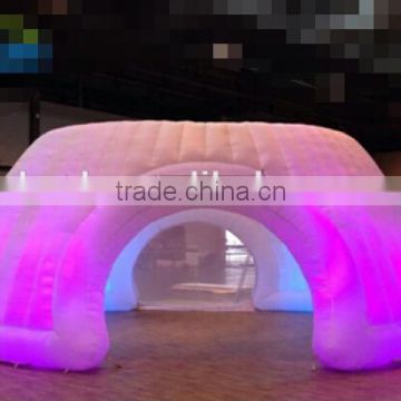 2016 Hot Sale Inflatable Tent with RGB Led Light/Inflatable Igloo Tent