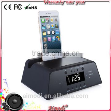 stand table digital alarm bluetooth speaker with big lcd dispaly