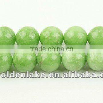 Afghan Jade Plain Round Gemstone Beads