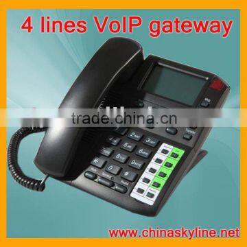 4 lines VoIP Phone,support H.323 and SIP,dect phone
