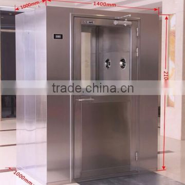 Electronic interlock stainless steel Air Shower Room/ Tunnel for 2 to 4 people.