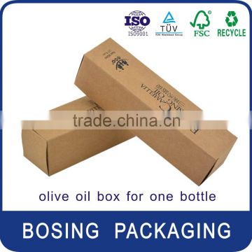 Olive oil box for one bottle with 750ml