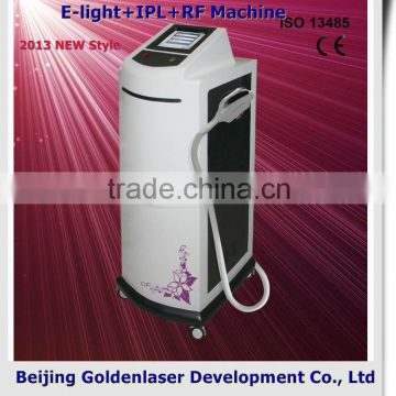 www.golden-laser.org/2013 New style E-light+IPL+RF machine face threading equipment