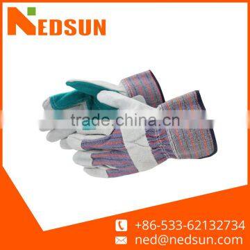 Grade AB durable safety cowhide leather glove for workers