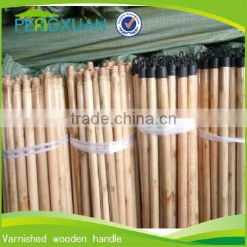 china cheap broom parts Varnished stick wood with America threaded