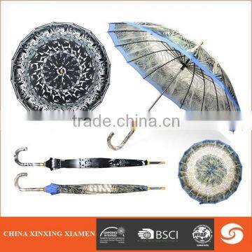 wholesale Hot sale 24k Straight Umbrella manual open windproof umbrella