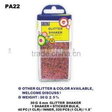 PA22 30G 6MM GLITTER SHAKER