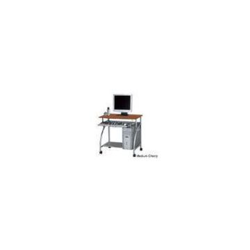 15mm PB Board Modern Office Computer Desks With PVC Cherry Silver Tube DX-8127
