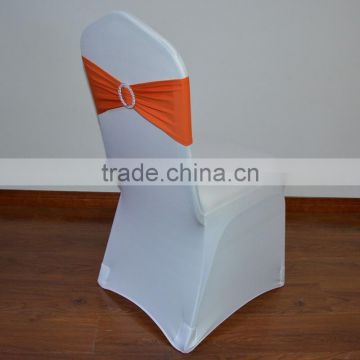 Spandex chair cover and orange spandex chair sash for sale
