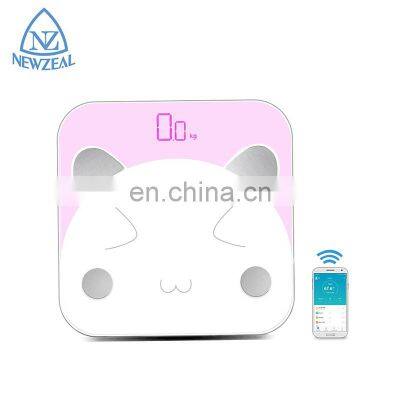 New Style Personal Electronic Weighing Scale Tempered Glass Private Label Smart Scale