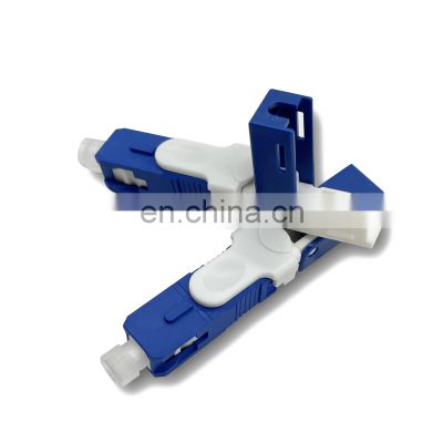 SC APC/UPC Multimode (MM) 50/125um (OM3 or OM4) Low Insertion Loss Indoor or Drop cable Fiber Optic SC APC/UPC Fast Connector